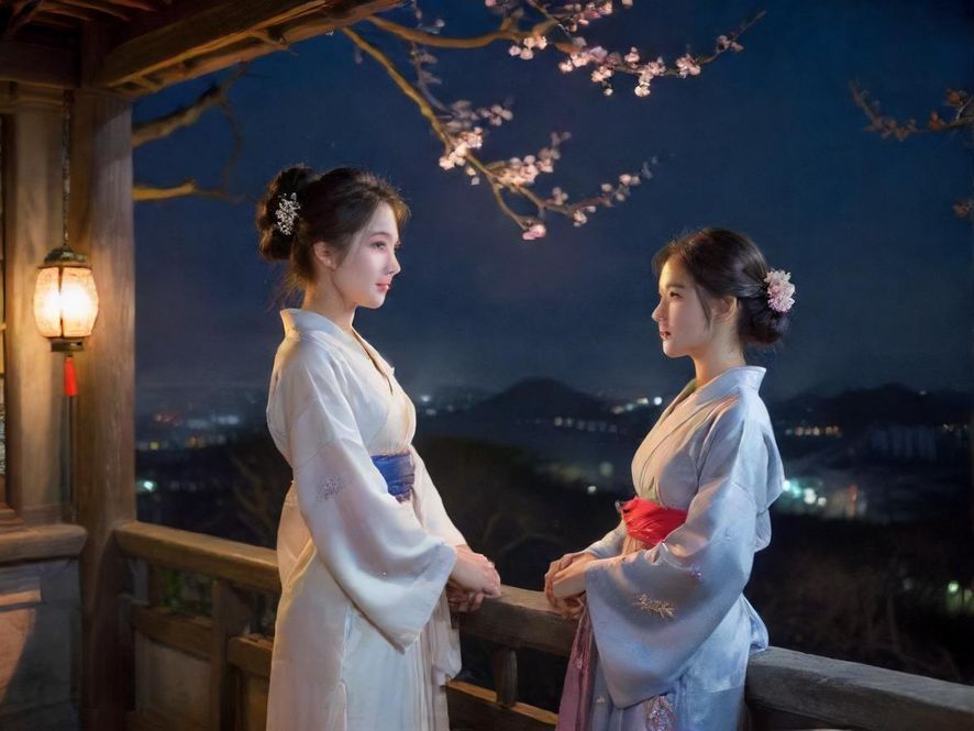 广州夜场会所入口霓虹灯光夜景