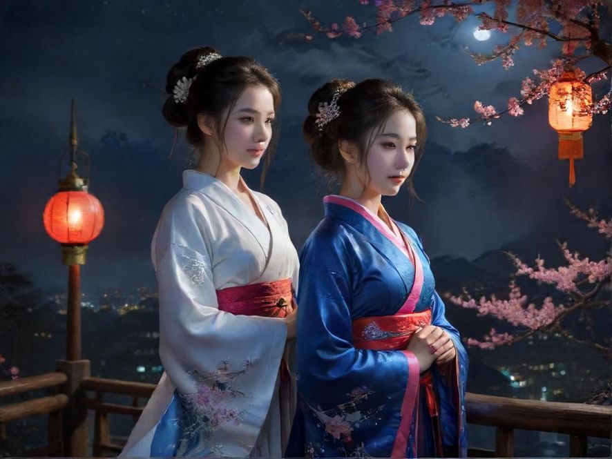 广州夜市街景，人潮涌动，光影交错，仿佛在寻找某个隐藏的入口。