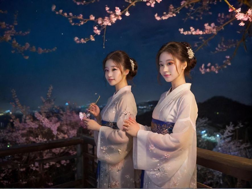 广东qm佰花园夜景外观