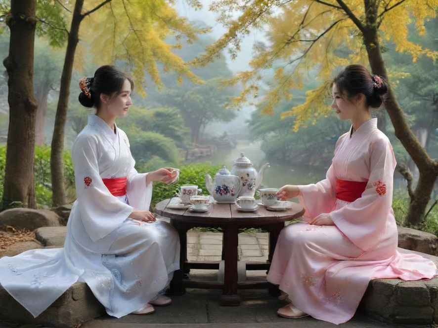 广州茶会聚会场景