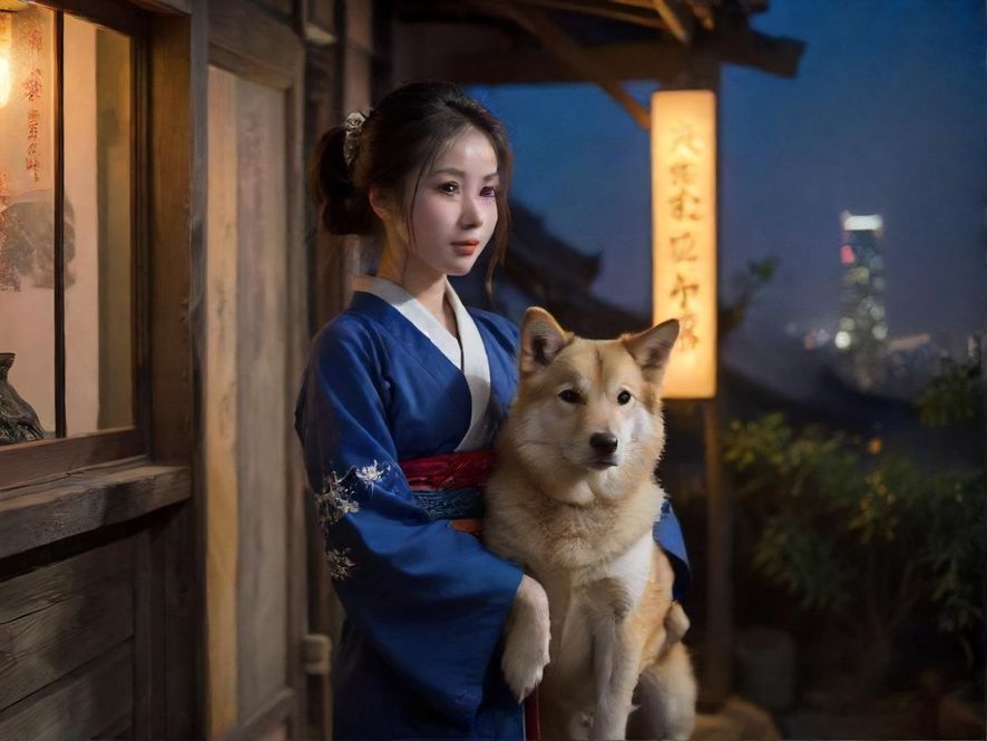 深圳犬马家园夜景