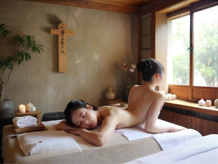 广州一家SPA会所的私密按摩包厢,房间内灯光柔和,装饰温馨,按摩床整洁舒适。