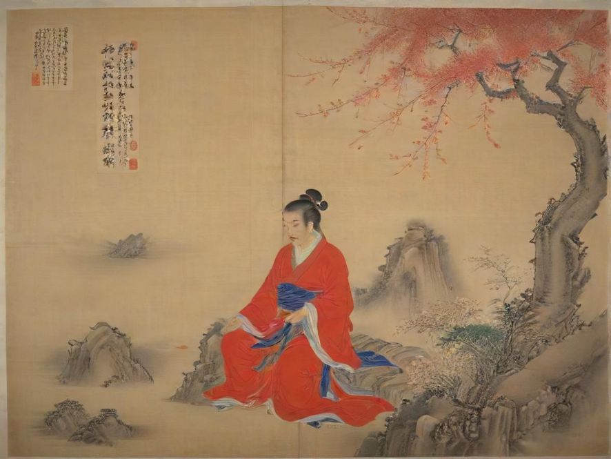 一个人在笔记本电脑前浏览网页,屏幕上显示着论坛界面,专注的表情,写实照片,温馨书房