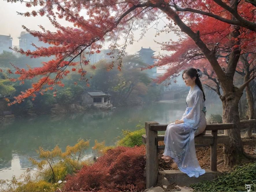 一个温馨舒适的泡澡休息区，光线柔和，让人放松