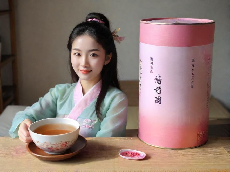 一位气质优雅的女士,身着淡雅服饰,手持精致茶杯,神情专注地品味茶香,背景虚化,营造出宁静唯美的意境。